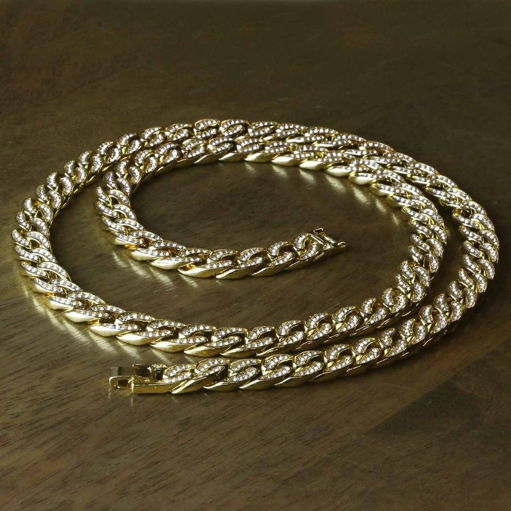 14k Gold 11mm 30" Cuban Chain - Picture 6 of 7